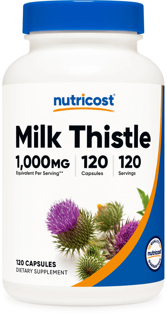 MILK THISTLE (SILIMARINA) 1000MG /120 CAPSULAS