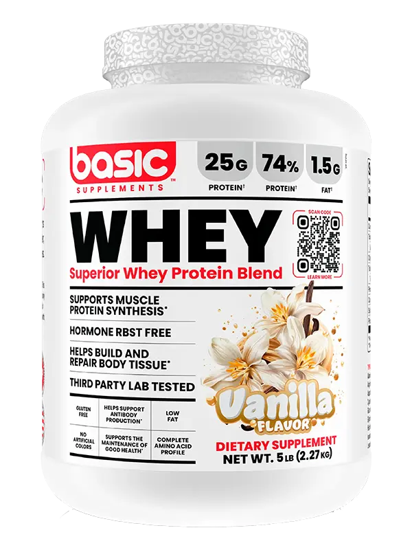 WHEY CONCENTRADA BÁSIC 2.27KG  VAINILLA